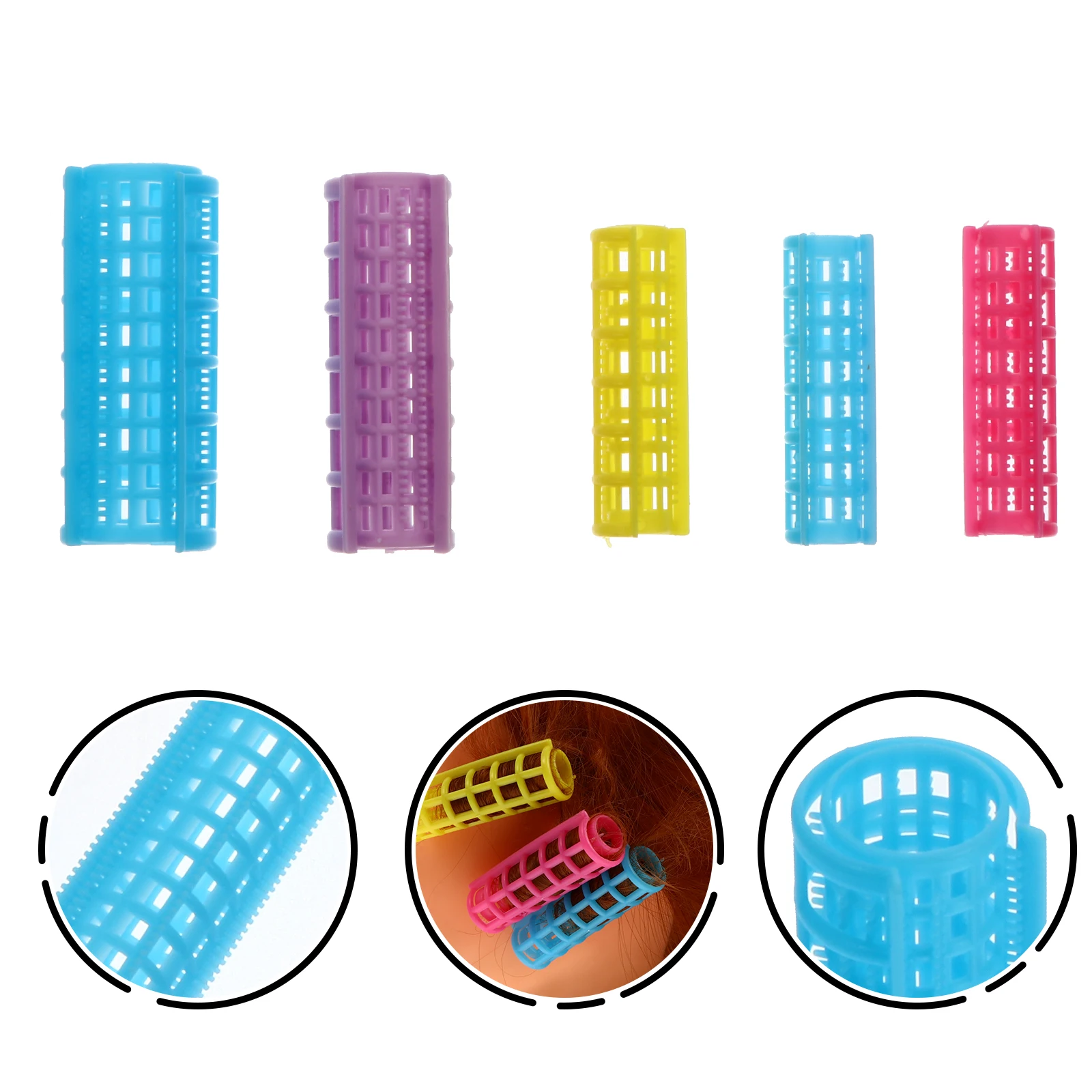 

36Pcs DIY Wavy Hair Tool Self Grip Rollers Premium Material Hair Curling Set Easy to Use for Family and Friends Portable Design