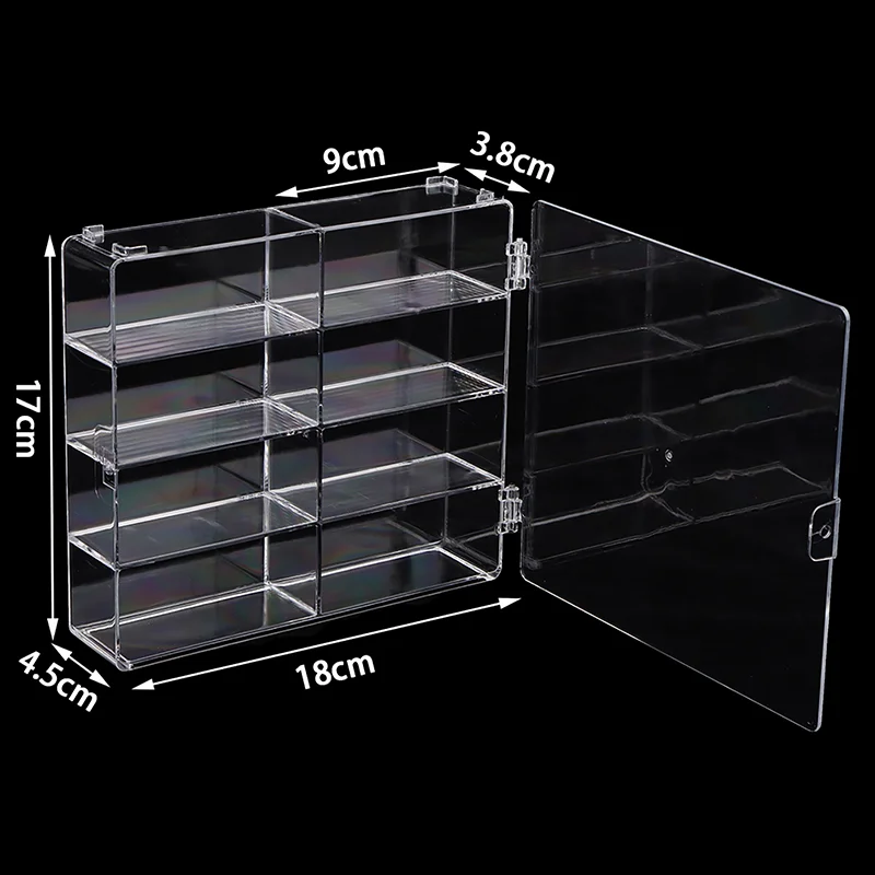 

CCA91-1:64 Diecast Hot Wheels Cars Toys Acrylic Dustproof Storage Box Transparent Display Box Car Model Toy Cabinet Rack