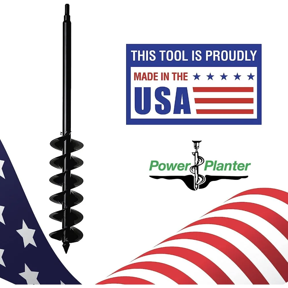 وصلة لقمة مثقاب مثقاب، 5 × 28 مع محرك سداسي غير قابل للانزلاق 1/2، مثقاب حديقة لزراعة النباتات بوعاء 5 بوصة و6 بوصة