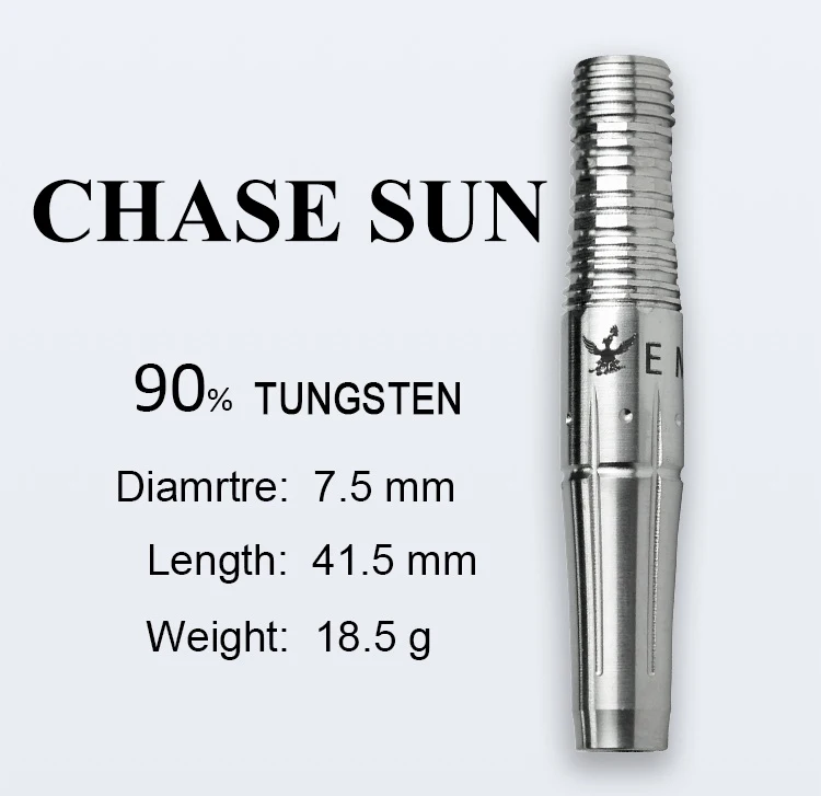 E MYTH CHASE SUN Darts Soft Darts Training Dartboards Indoor Player Grade Kunpeng 90% TUNGSTEN 18g Club Entertainment