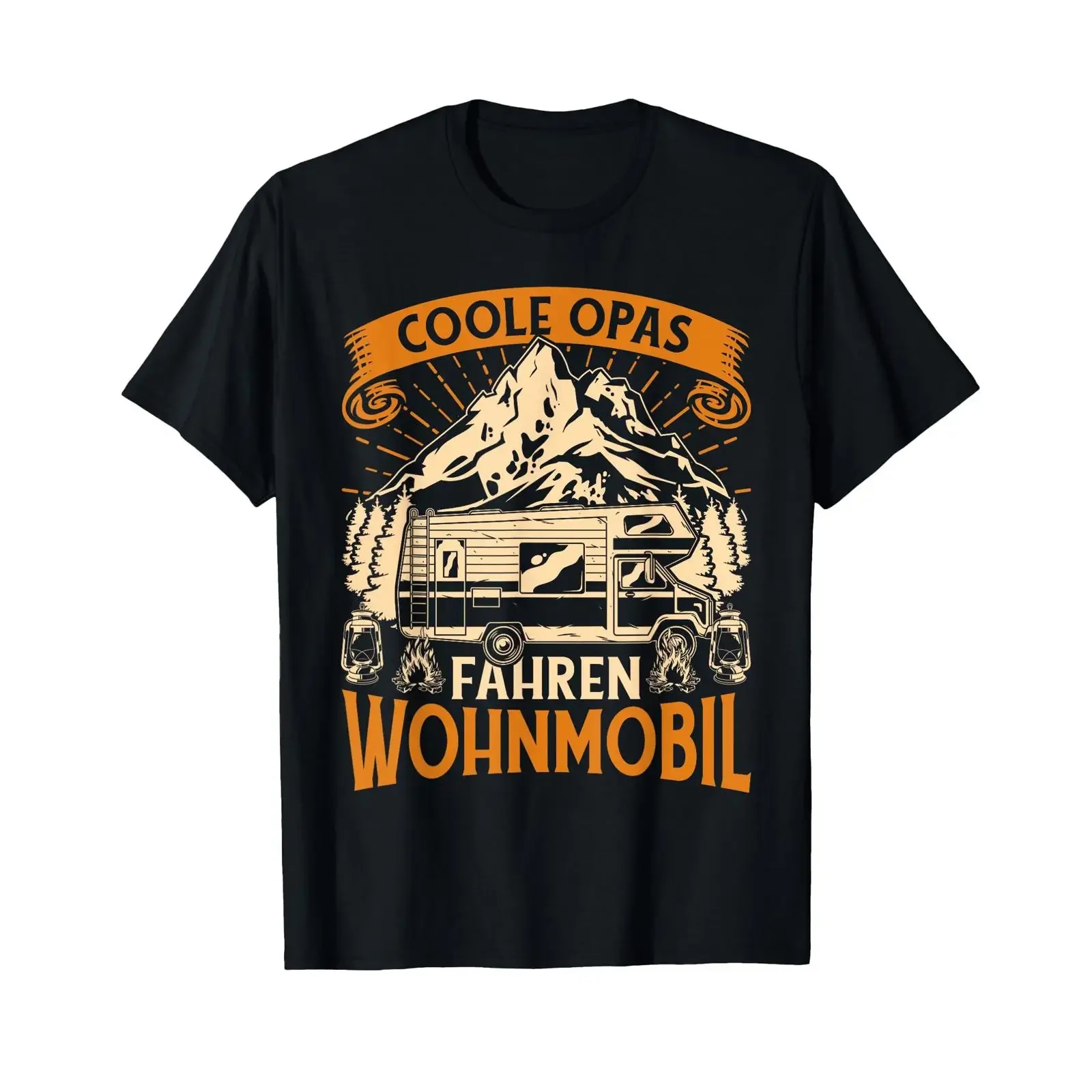Caravan Coole Opas Driving Motorhome Slogan Grandpa T Shirt vintage Washed fashion Comfortable graphic Soft Slightly