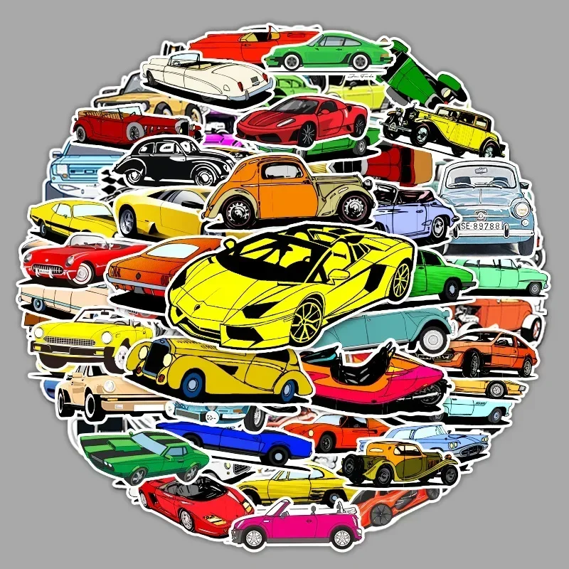 1Sets=112Pcs Cartoon Car Sticker Water Cup Helmet Computer Scooter Waterproof Sticker