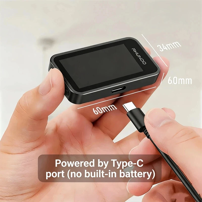 High Precision Wireless Car Thermometer with 1.9-inch IPS Display Screen for Vehicle Temperature Detection