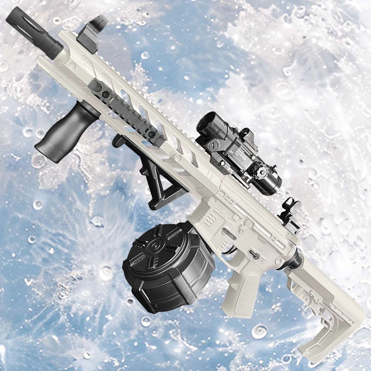 M416 gelbal speelgoedpistool, handmatige elektromodus, kan 7-8 mm Orbeez brandt, geschikt voor buitenspellen voor jongeren, Kerstmis, Halloweenfestival