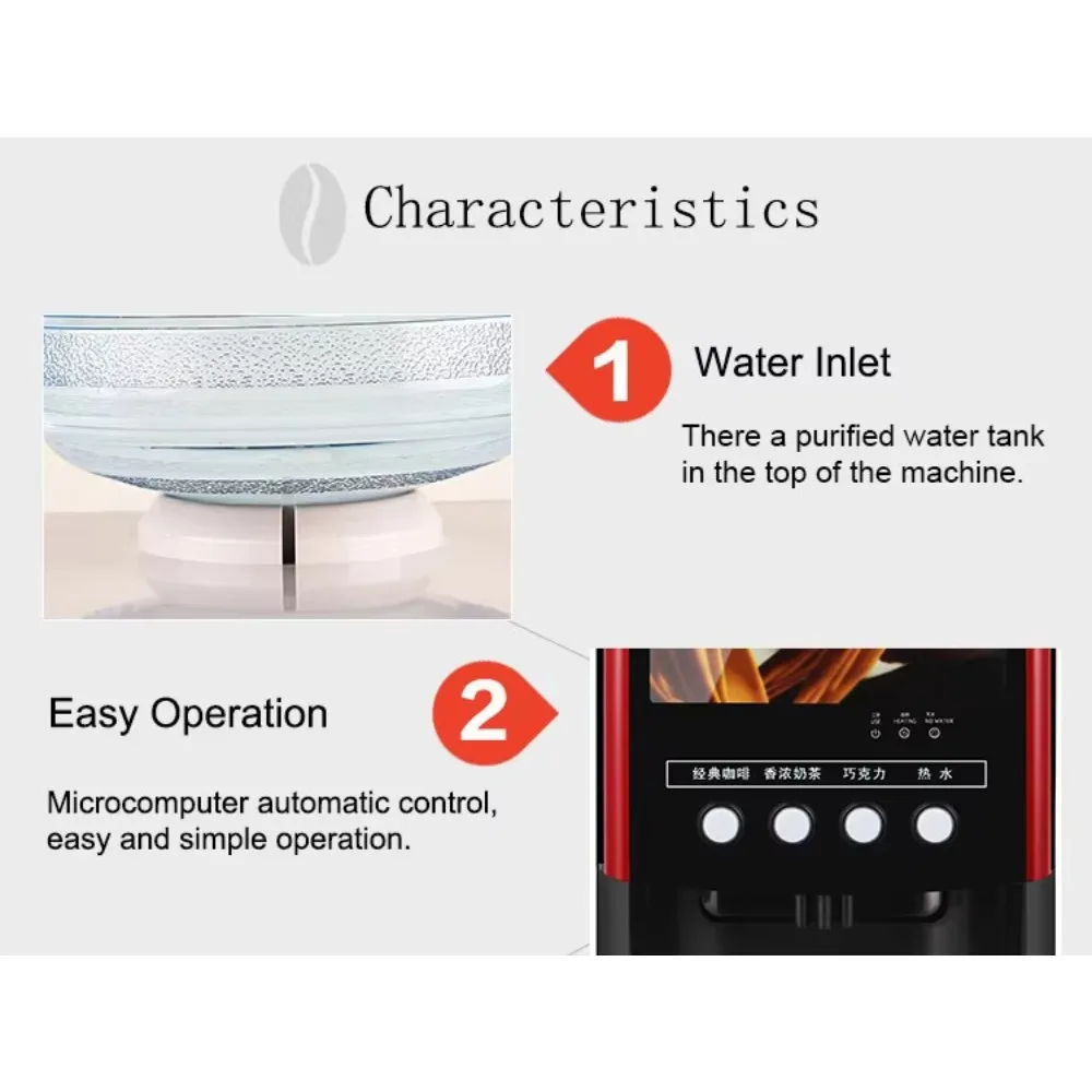 Smart Super‑Automatic Stainless Steel Coffee Maker Machine, Electric Espresso Cappuccino Latte Machine for Home Cafe Use