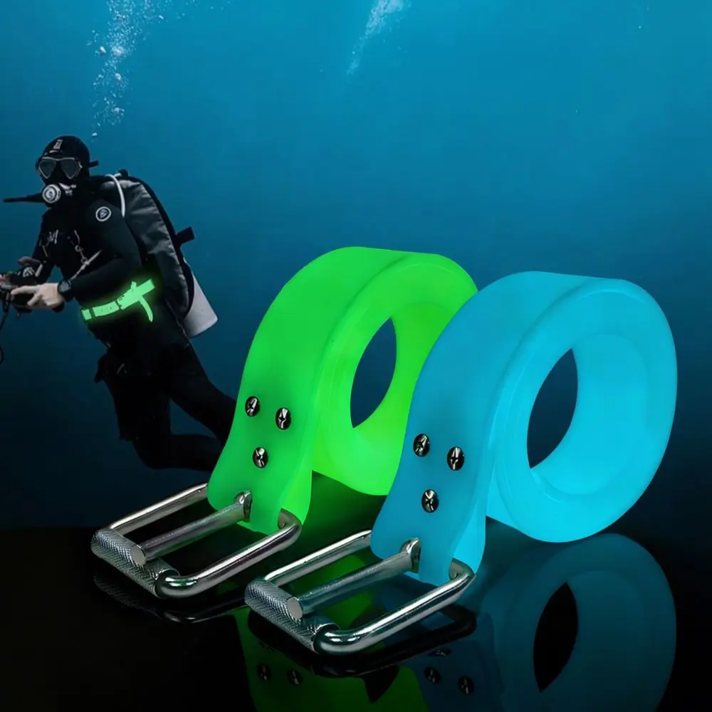 luminous-silicone-scuba-diving-weight-belt-freediving-gear-quick-release-adjustable-underwater-waistband-for-ride-ship-supply