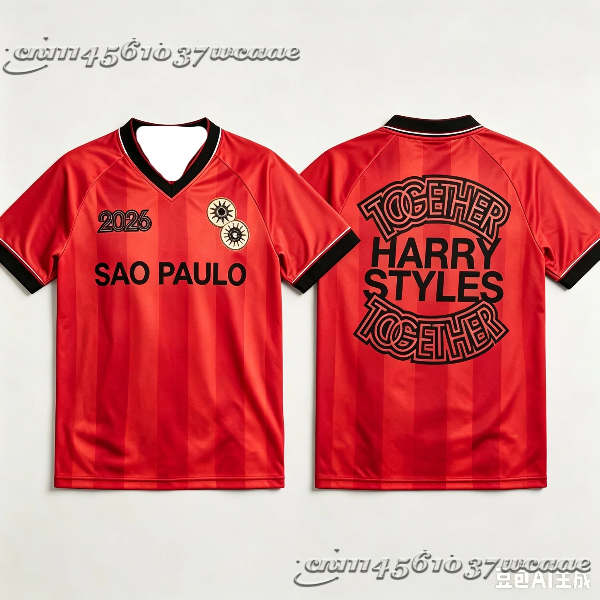 Harry Styles Sao Paulo Tour Light Blue Soccer Jersey, 2026 Concert Commemorative Fan Quick Dry Sports Shirt FamilyMatching
