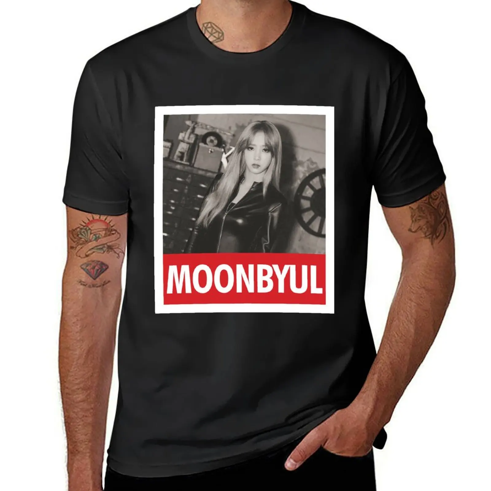 MAMAMOO - Moonbyul T-Shirt animal prinfor boys heavyweights mens funny t shirts