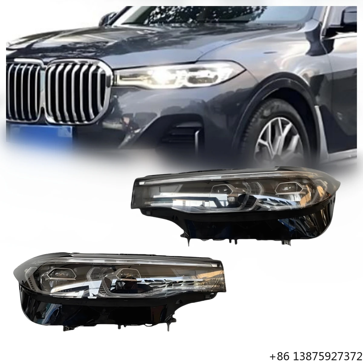 

Оригинальная система освещения для BMW X7 G07: ксеноновые фары 12В, белый светодиодный свет, цветовая температура 6000K