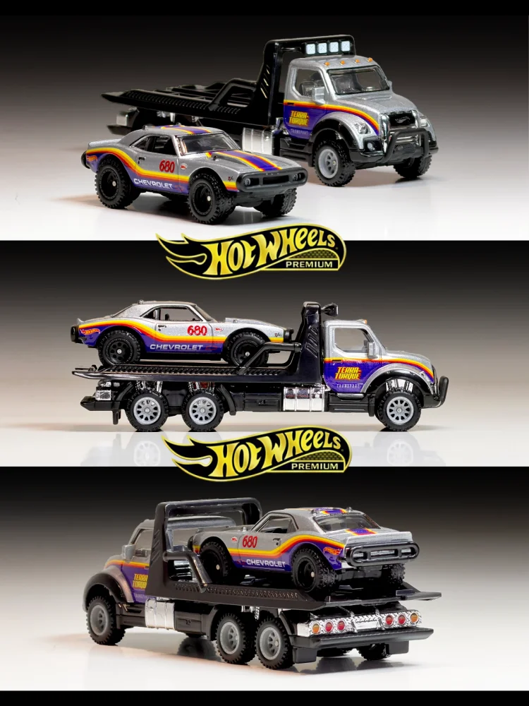 Original Hot Wheels Premium Team Transport FLF56 Diecast Car Alloy Model Honda Civic Camaro VW Off Road Vehicle Collectible view 5