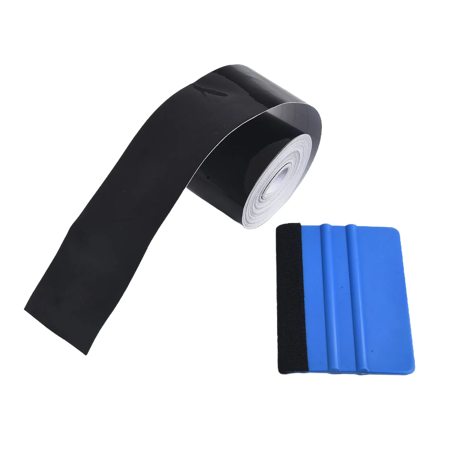 

1 Set Car Film High Gloss Vinyl Wrap Kit For Black Out Chrome Delete For Window Trim Anti Scratch Door Protection Stickers