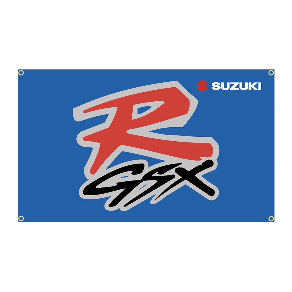 

90x150cm GSX R Motorcycle Flag Polyester Printed Garage or Outdoor Decoration Banner Tapestry