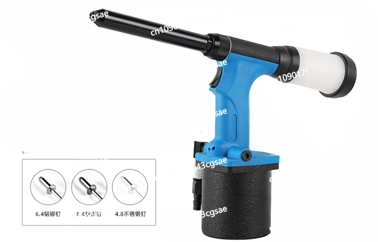 Pneumatic Rivet Gun Self-priming Pull Stainless Steel Rivet Long Thin Nozzle Small Tip Core Drawing Extended Rod Nail Gun