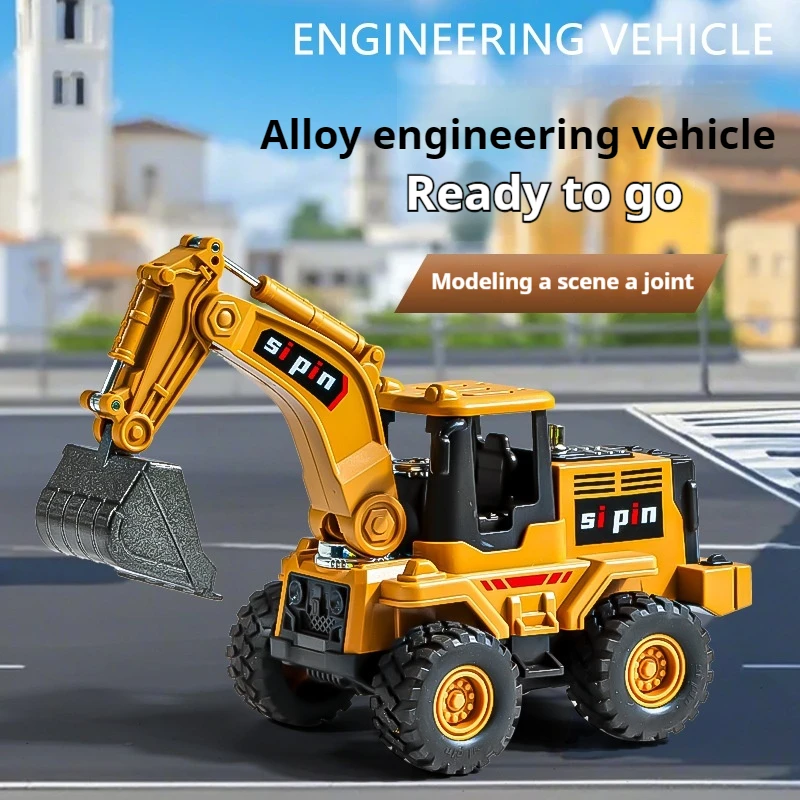 

Simulation Alloy Excavator Toy Inertia Driving Engineering Vehicle Toy Anti Fall Beach Excavator Boy Birthday Holiday Gift