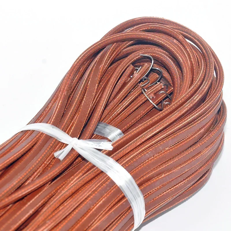 1Pcs/180cm Leather Belt Treadle Parts with Hook for Singer Sewing Machine 5mm 6mm Household Home Old Sewing Machines Accessory