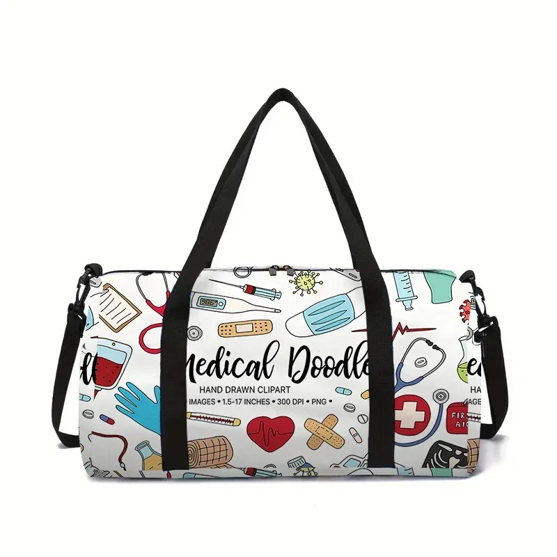 

Серия медицинских устройств Doodle, большая вместительная сумка для багажа для мальчиков и девочек, лучшие подарки, дорожные сумки с 3D мультяшными героями для детей