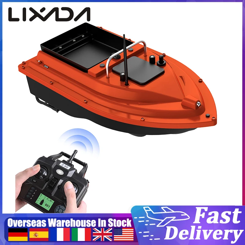 

400-500M Remote Range GPS Fishing Automatic Bait Boat with Large Bait Container 16 Positioning Points 4.4lb Loading 12000mAh