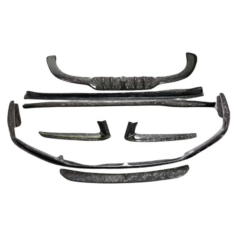

New Tech Style Bodykit for 911 992 Carrera Forged Carbon Fiber OC Style Front Lip Front canards Wing Diffuser Side Skirt
