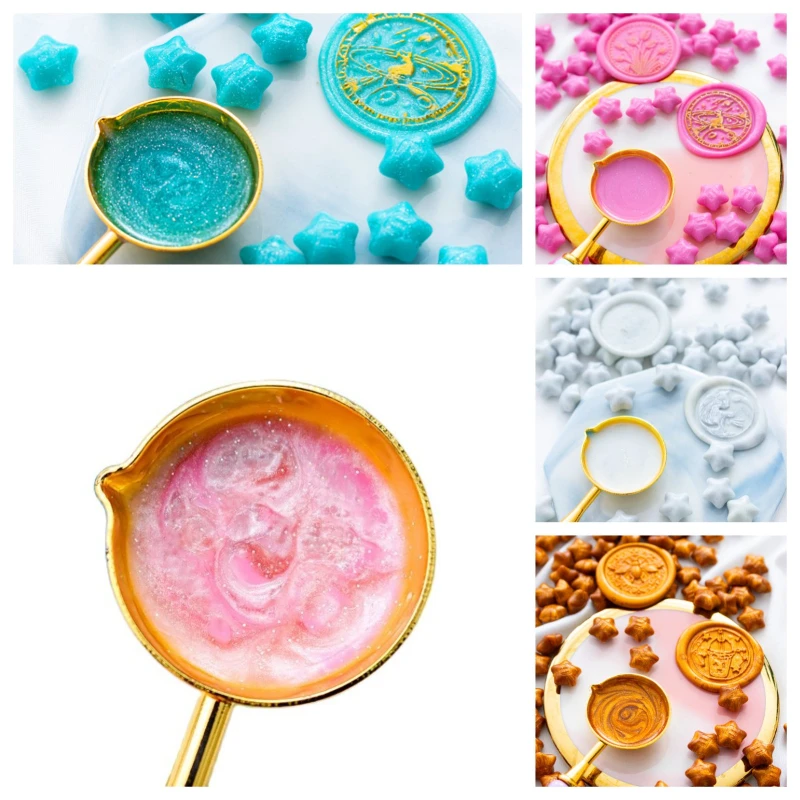 

500 г Lucky Star воск зерно пентаграмма блестящий воск свадебное приглашение приглашение печать украшение материал