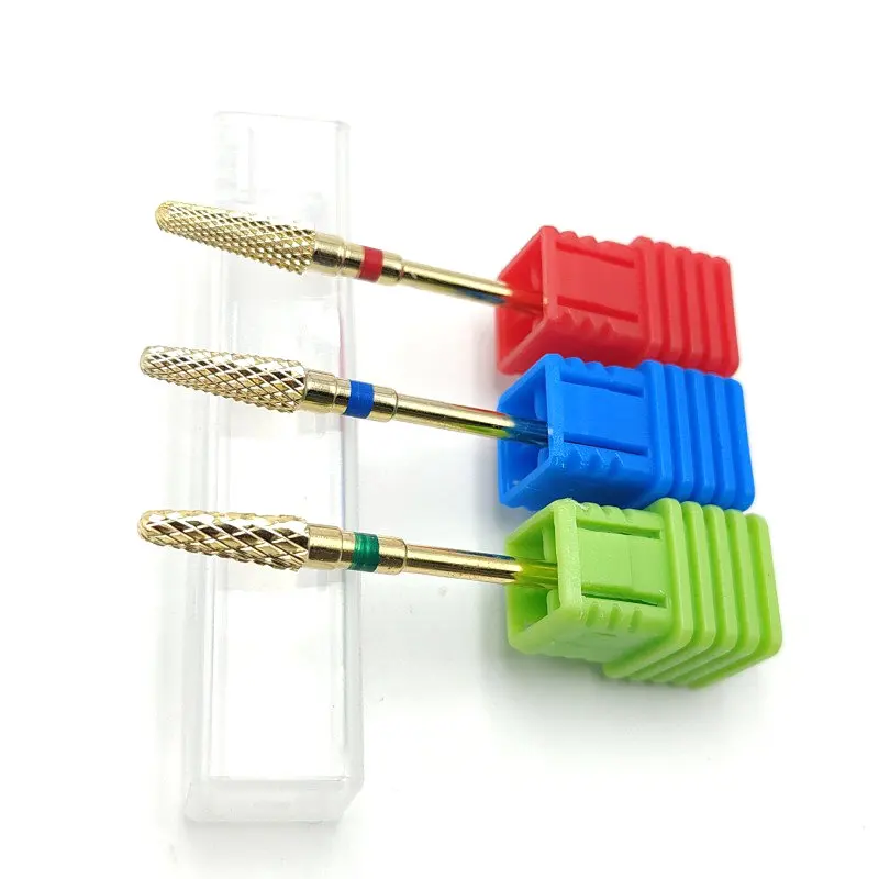 1개 텅스텐 스틸 네일 폴리시 드릴 비트, 네일 폴리싱 머신 헤드 2.35mm 텅스텐 스틸 밀링 커터, 네일 아트 액세서리