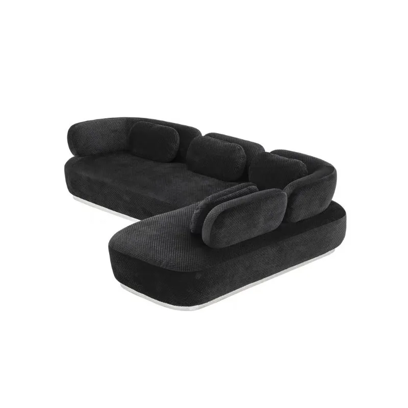 Medieval style living room down leave-in technology cloth corner sofa