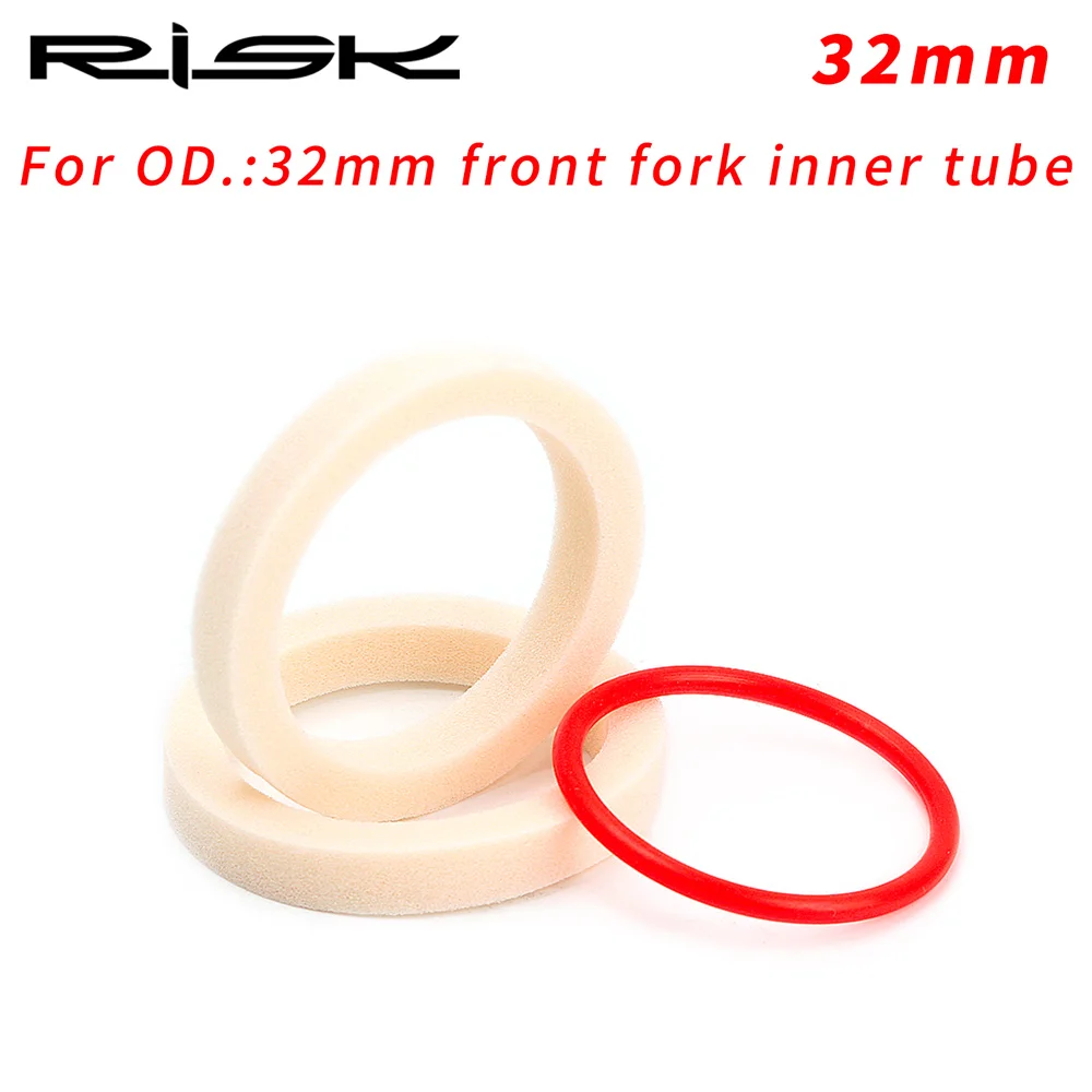 RISK Bicycle Front Fork Sponge Ring Oil Foam Absorb Seal With Itinerary Ring 32/34/35/36mm MTB Bike Front Shock Maintenance Tool