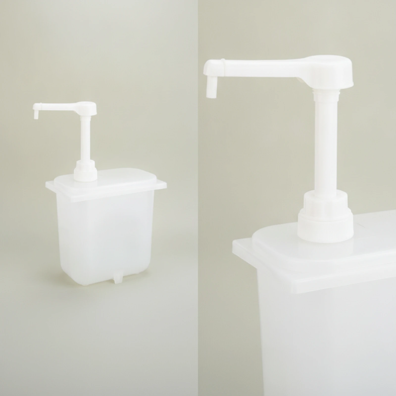 Hand Pump Dispenser Translucent Countertop Dispenser Compact Indoor and Outdoor for Home Baristas, Kitchen Counters view 6