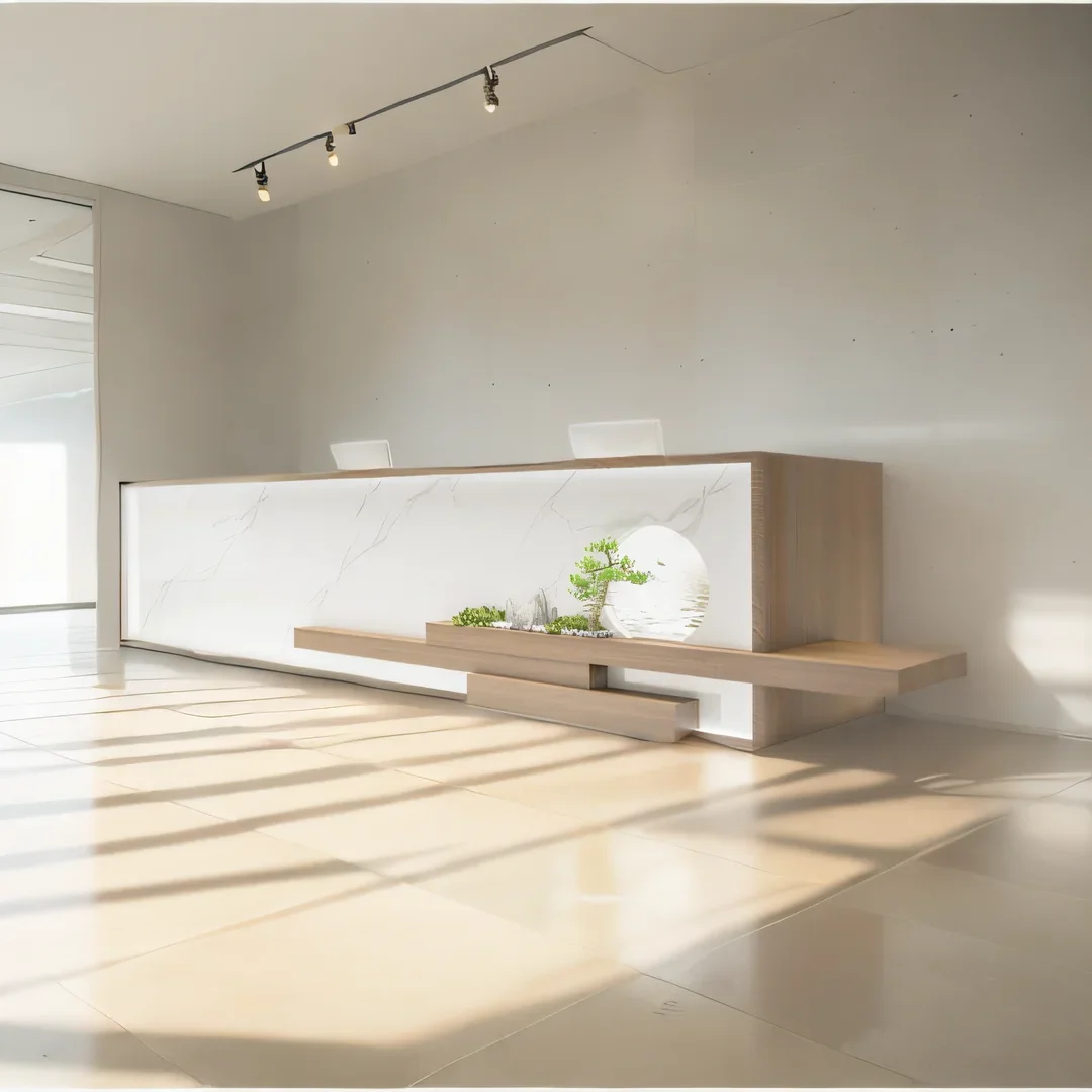 

Hairdressing Counter Front Desk Reception Clothes Reseption Lectern Simple Help Customer Center Entrances Escritorio Advanced