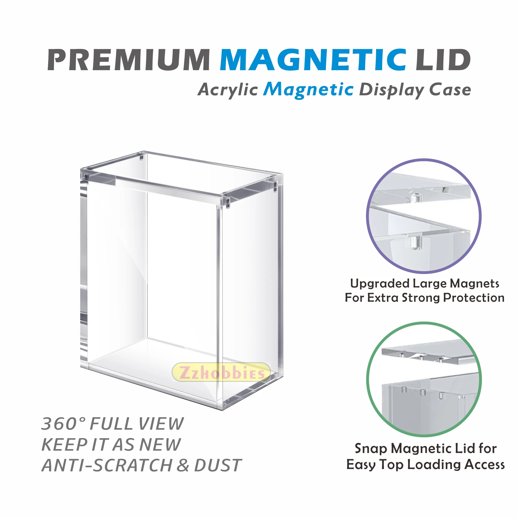 حافظة عرض مغناطيسية من الأكريليك لـ GUNDAM CARD GAME LIMITED BOX Ver.β، Gundam TCG إصدار صندوق محدود B (حافظة أكريليك فقط)