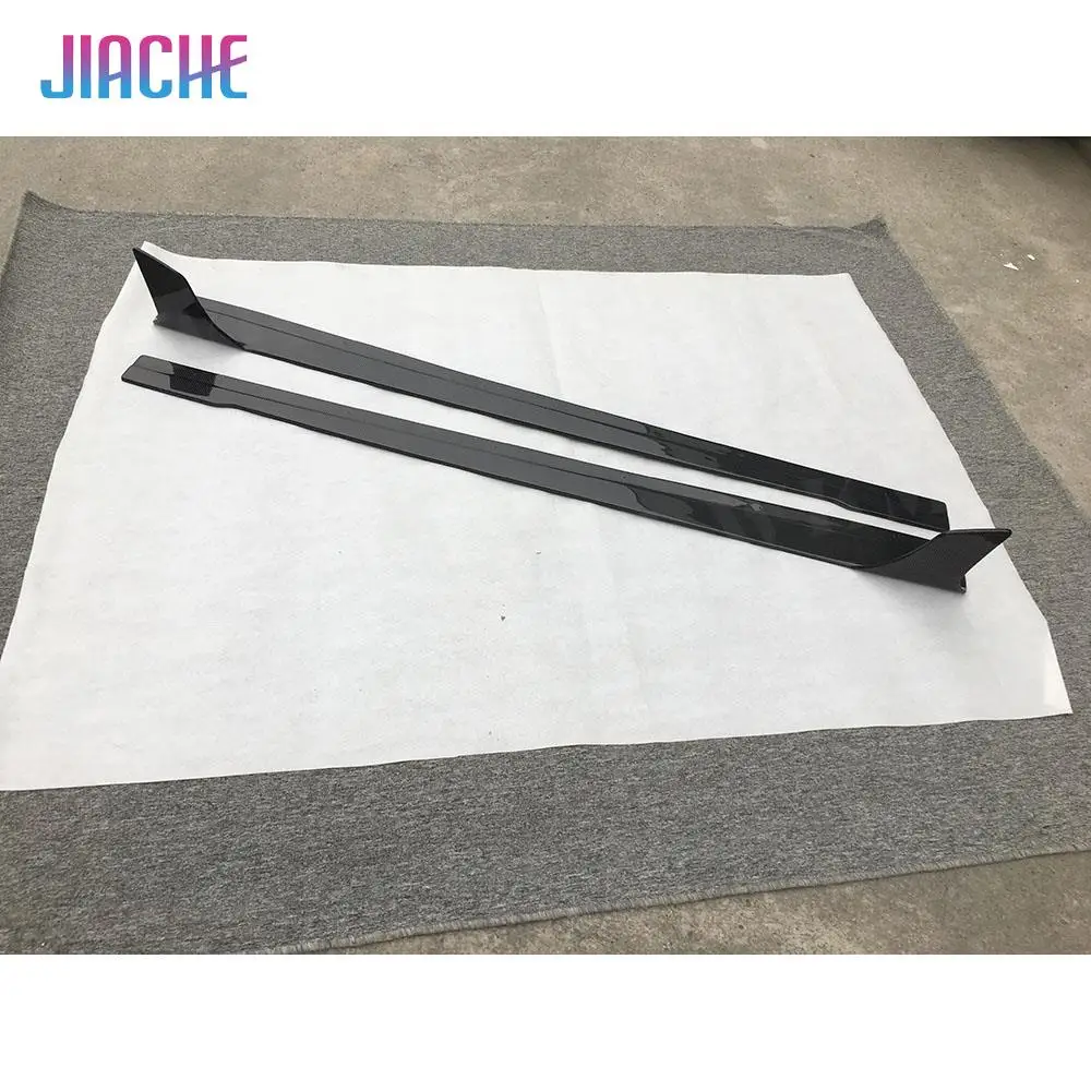 

JCYECF Carbon Fiber Car Side Skirts Bumper Guard Accessorise For Audi R8 2008-2015 FRP Black Prime Protect Auto Styling