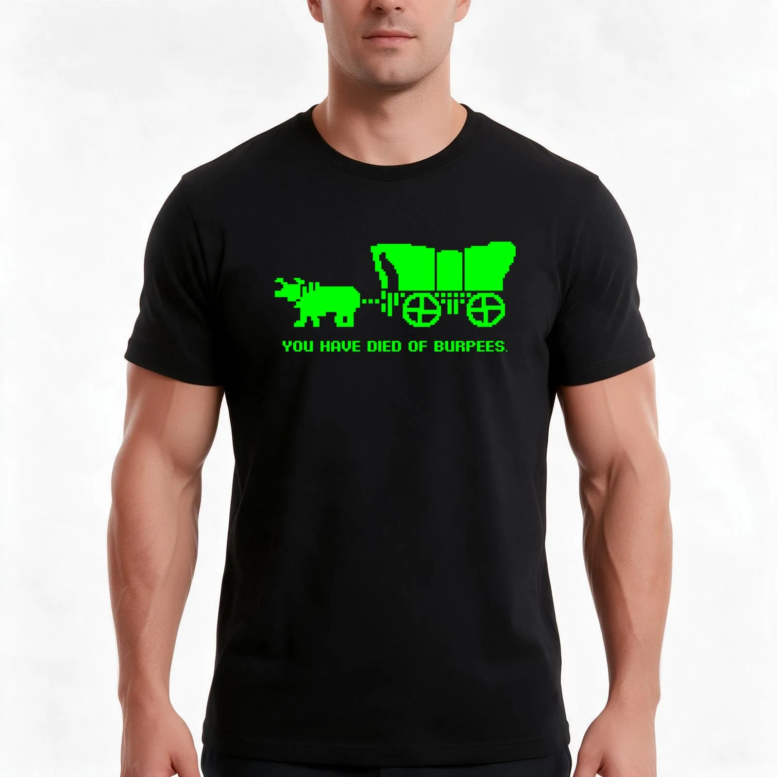 You Have Died of Burpees T-Shirt Summer Casual Cotton Tee Oversized Streetwear Tops Vintage Graphic Print Unisex Men Women