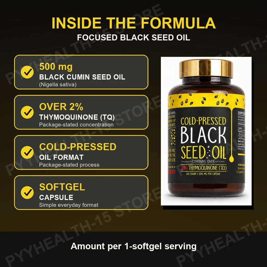 Black Cumin Seed Oil Softgels, - đánh giá và giá Castor Oil Cold Press