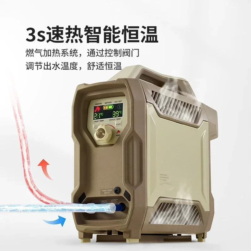 Heizung Dusche Outdoor Camping Warmwasserbereiter Tragbare elektrische Dusche Miracle Baby Schwamm