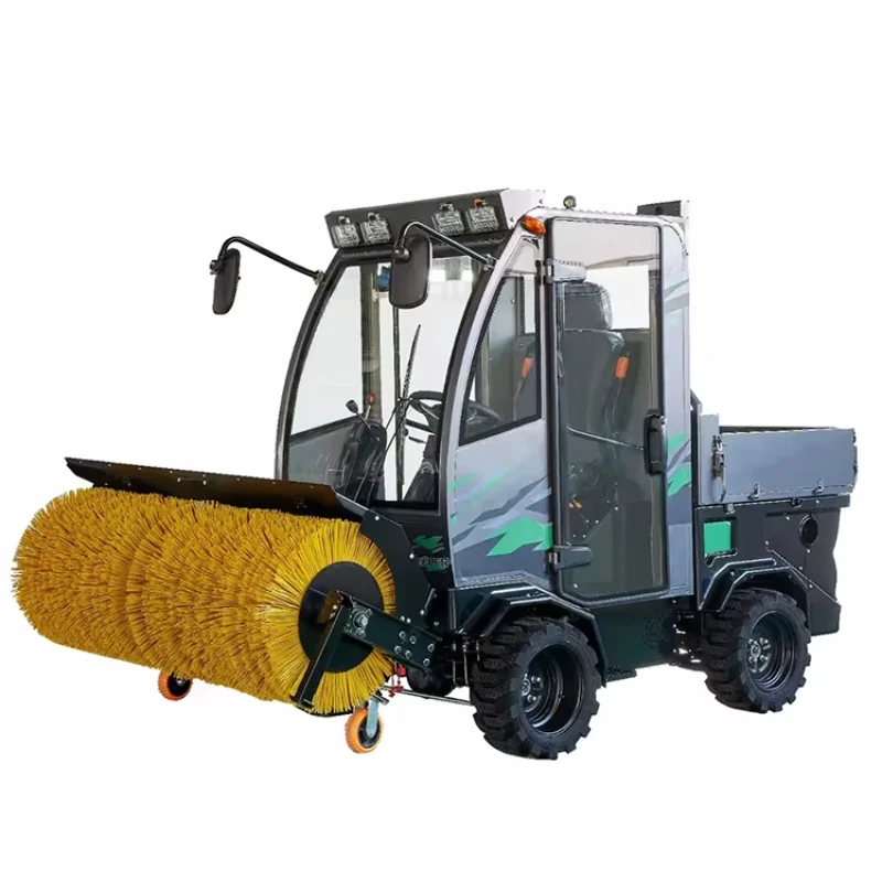 Commercial Snow Blower Sweeper - Heavy Duty Ride-On  Removal for Winter Factory Yards Road Clearance  Compact