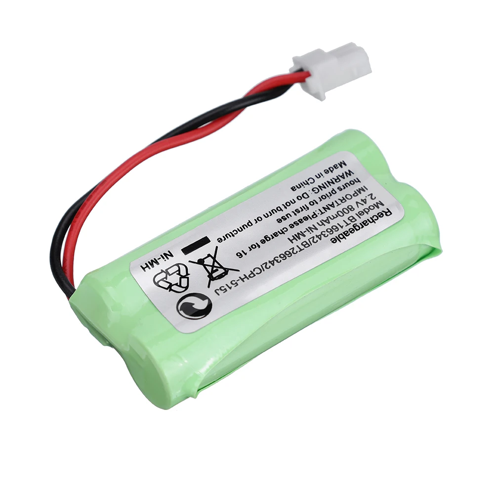 2.4V 800mAh BT183342 BT166342 BT266342 Cordless Phone Battery for VTech CS6114 CS6409 CS6509 CS6709 CS6709 AT&T EL50003