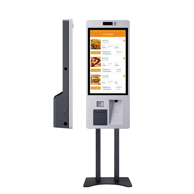 

Touchscreen Kiosk 21.5" 27" Interactive Touchscreen Self Service Ordering Payment Info Checking