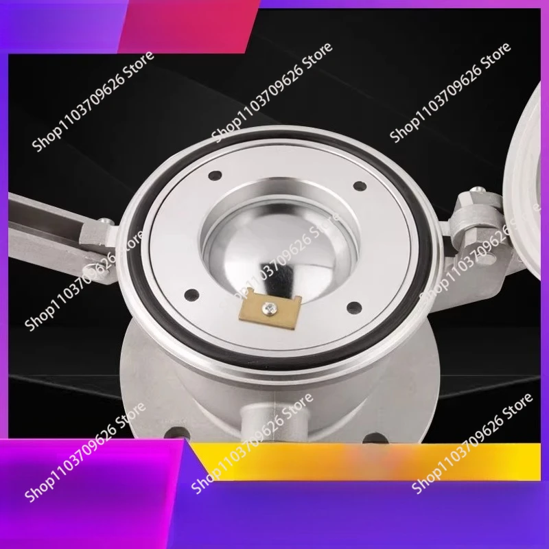Ball valve type oil hole 4 inch DN100 double closed oil hole oil tank with lock  port ball valve, gas station accessories