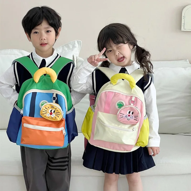 Cute Kids School Bag for Girls Boys Cartoon Primary Children School Backpack Portable Kindergarten Child Travel Bag