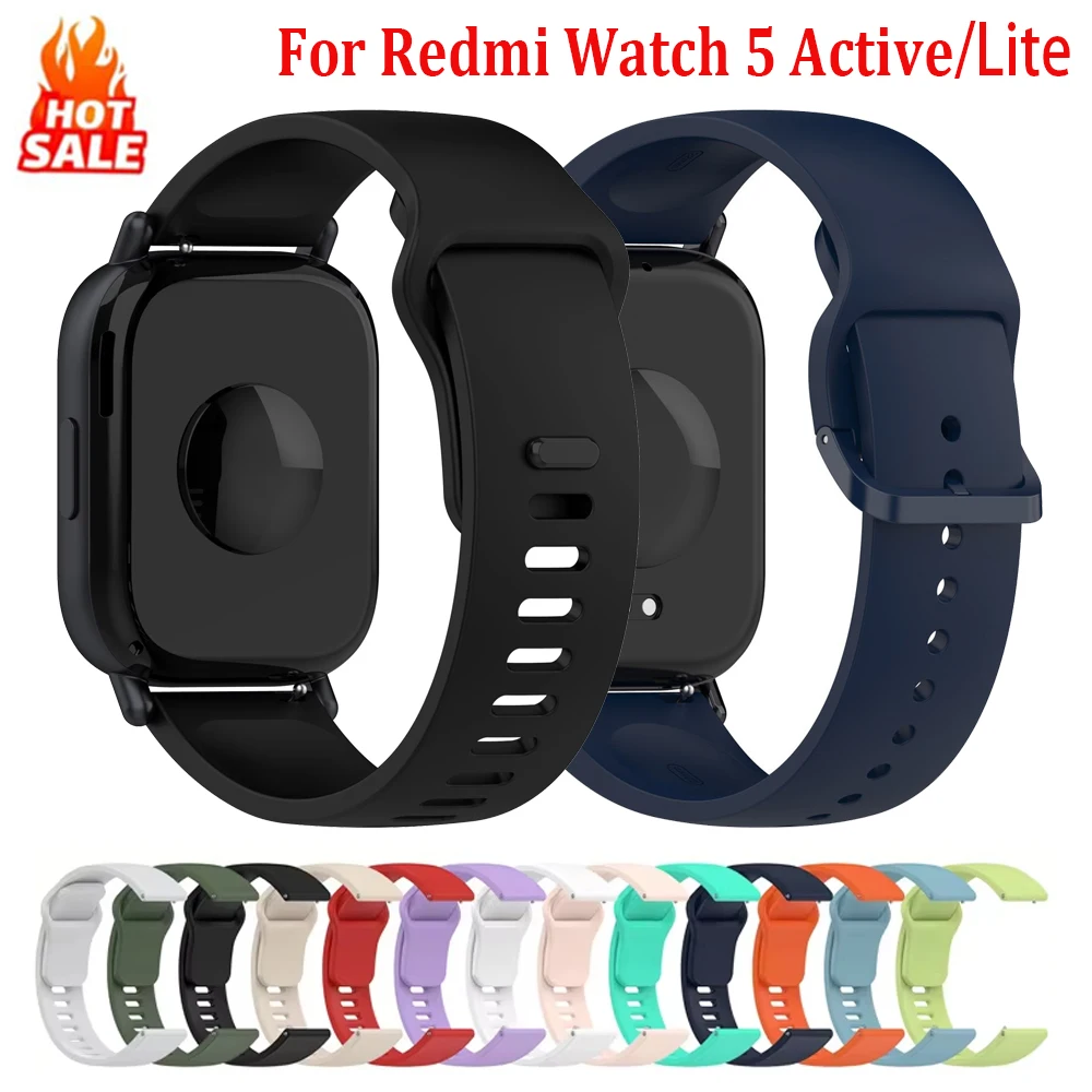 Original 1:1 Silikonarmbänder für Xiaomi Redmi Watch 5 Active/5 Lite, Zubehör, Sportarmband, Armband für Redmi Watch 5 Active. – Detail 11