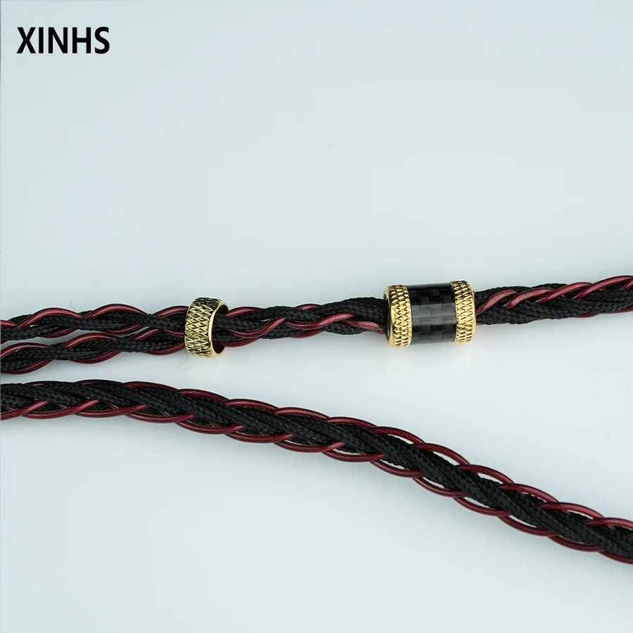 XINHS XH113 "Midnight Rose" 8 núcleos 7N OCC cabo de atualização de fone de ouvido HiFi de alta resolução |   Plugue de 2,5 mm/3,5 mm/4,4 mm