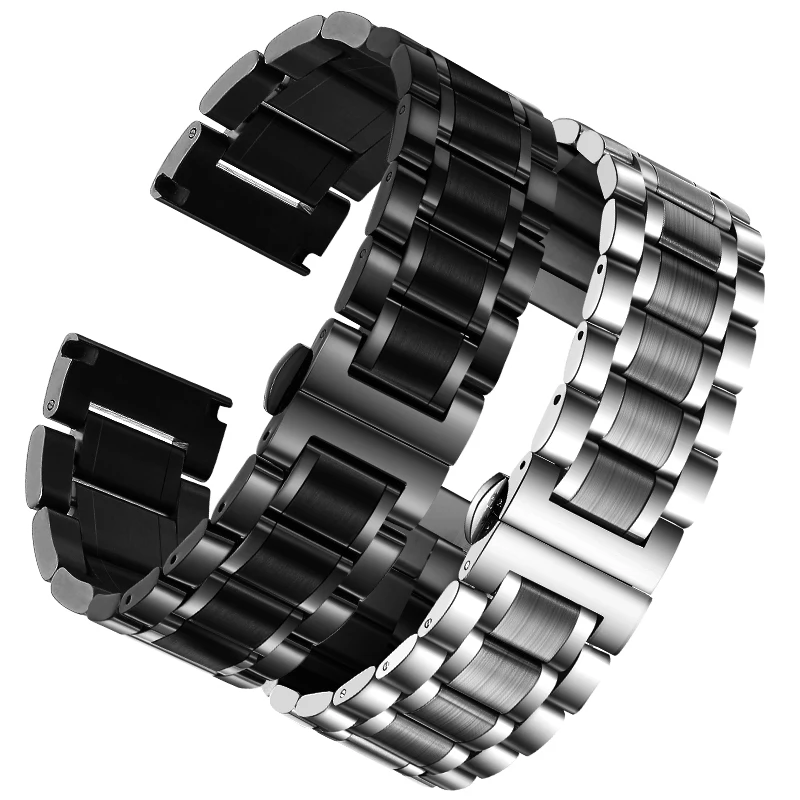 

For Diesel DZ4316 DZ7395 DZ7305 24mm 26mm 28mm Butterfly Buckle Stainless Steel Watch Strap Men Metal Solid Wrist Band Bracelet