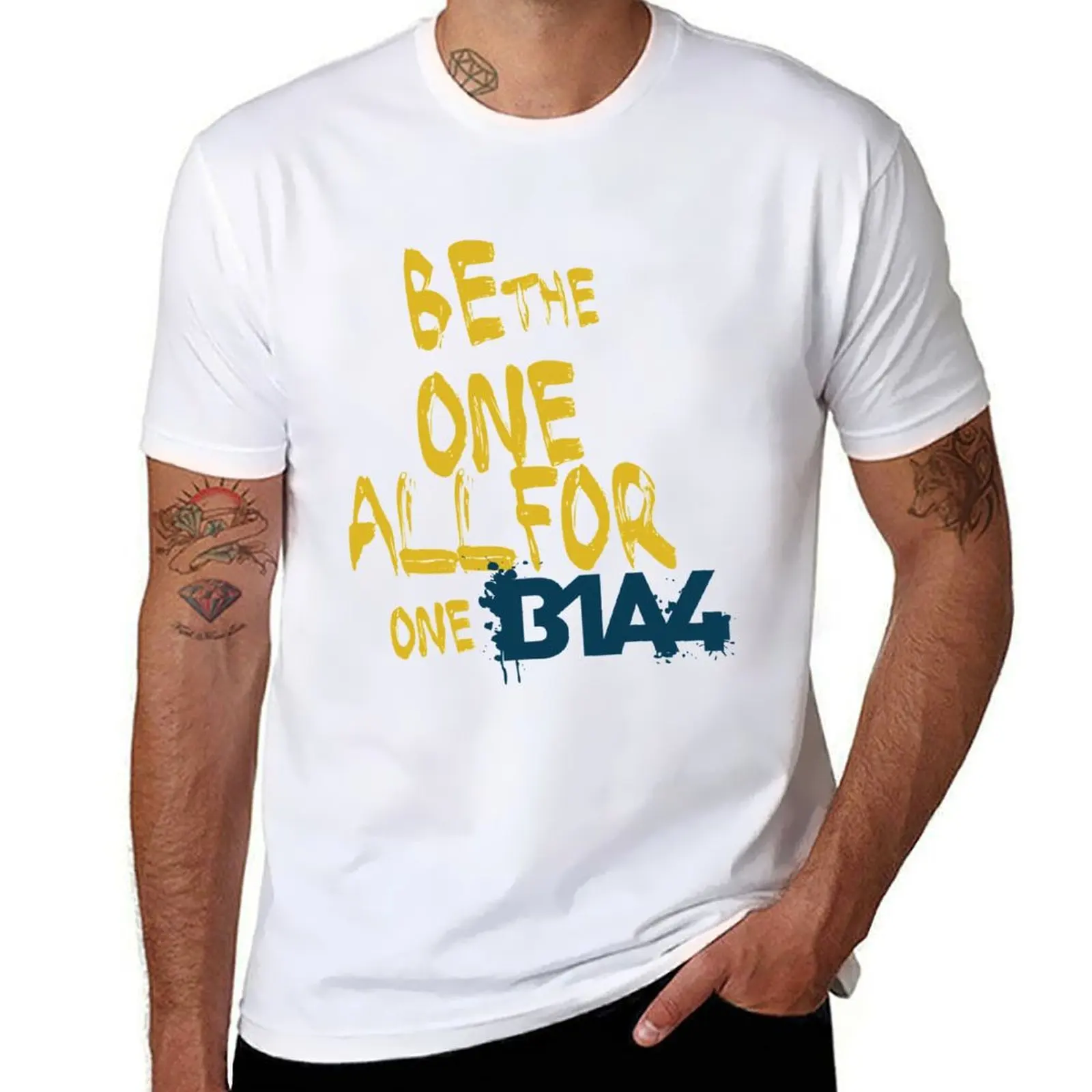 

B1A4 - Be the One All for One (Graffiti) T-Shirt man t shirt heavy cotton man t shirt luxury T-Shirt