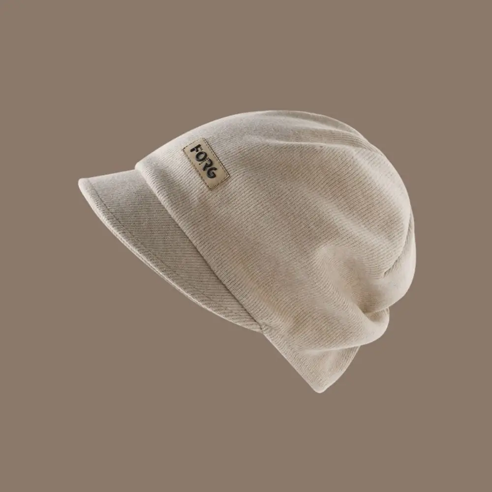 Cappello lavorato a maglia morbido alla moda Berretti ispessiti elastici Maschera stile coreano Cappello di lana da donna