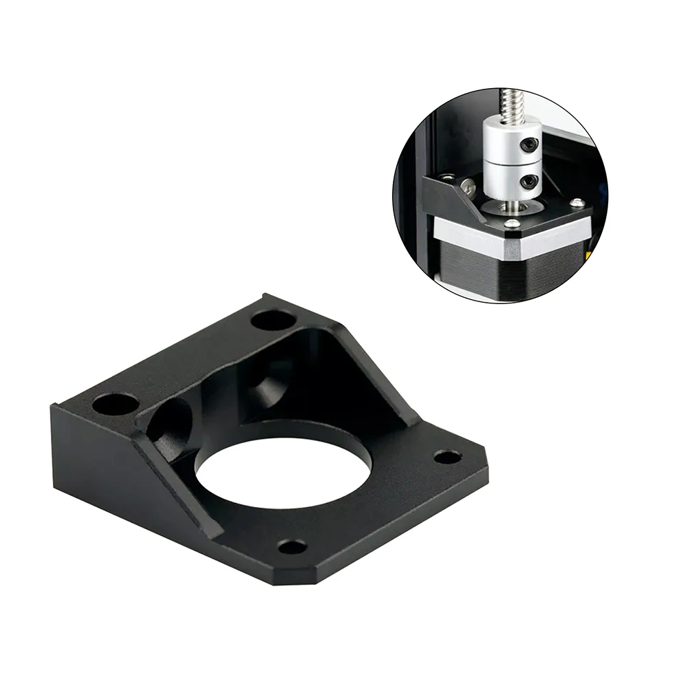 NEMA 17 Stepper Motor Bracket 3D Printer 42 Motor Z Axis Upgrade Holder L Bracket Mount Fixed Support Shelf Aluminum Plate 1 PCS