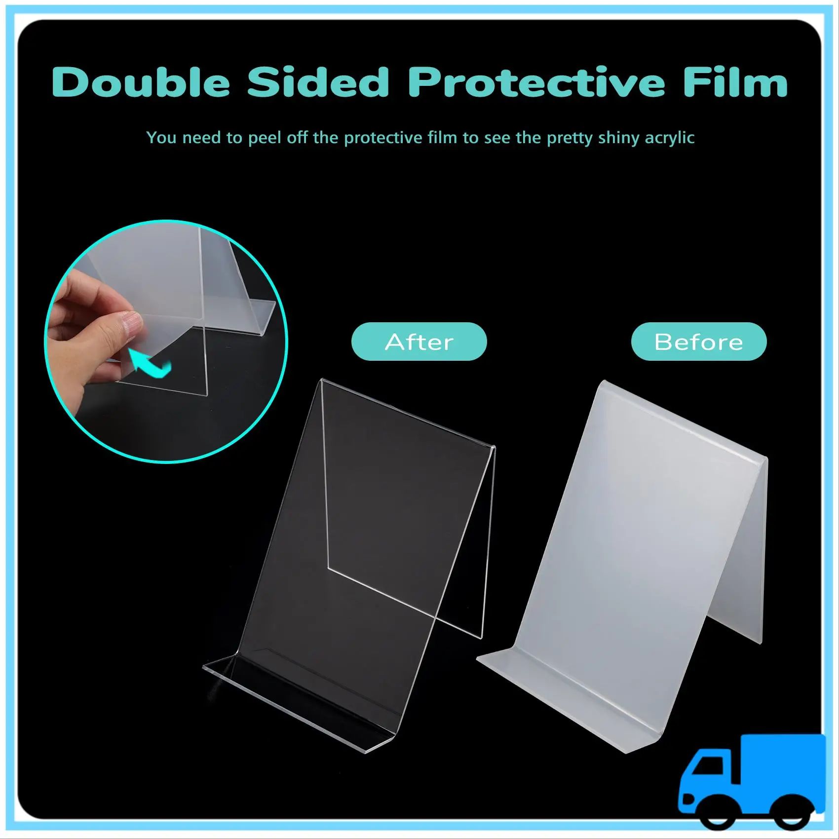 

Latest 6 Pack Acrylic Book Stand,Clear Acrylic Display Stand, Clear Holder For Displaying Pictures,Jewelry,Watch Display Stand