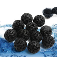 10/20/40/50/100Pcs Aquarium Filter Media Bio Balls Portable Wet Dry Cotton For Air Pump Canister Clear Water Biological Balls