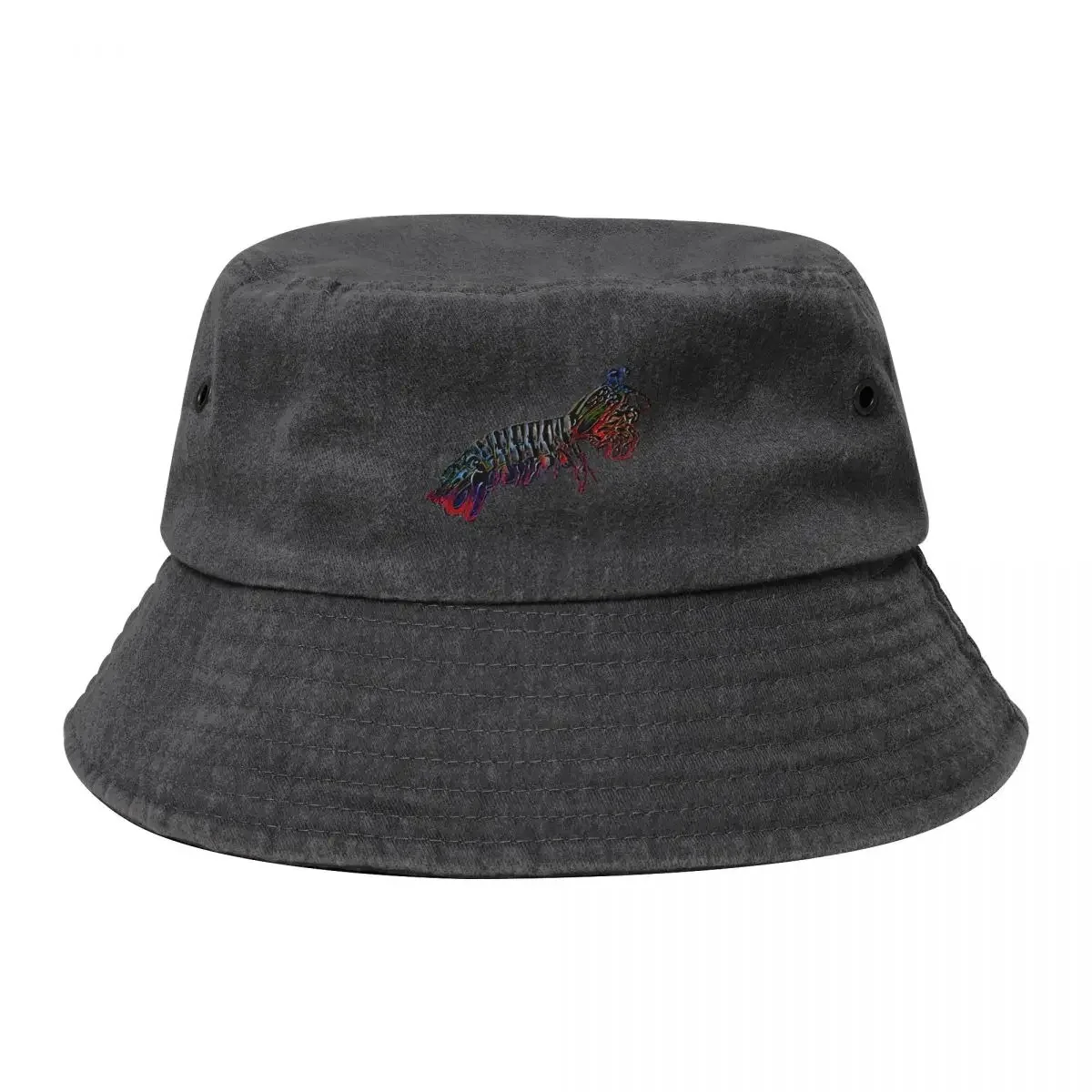 Mantis Shrimp Black Alternate Design Bucket Hat Trucker Cap Hip Hop Golf Hat Man Hats For Women Men's