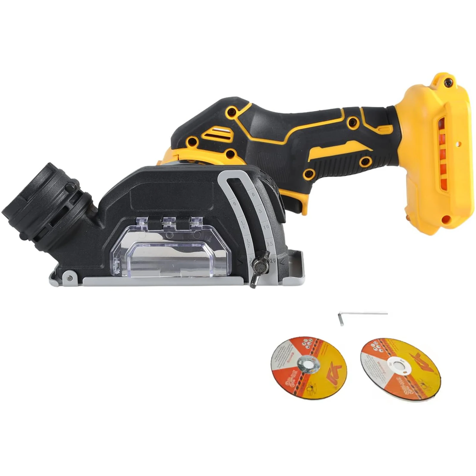 Podofo 20V Akku-Winkelschleifer 20000 U/min Elektrische Winkelschleifmaschine zum Schneiden, Polieren und Schärfen von Holz und Metall – Detail 7