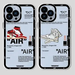 Hot SNEAKERS Sports Shoes AIR Phone Case For iPhone 14 13 12 15 16 Pro 11 X  XS Max XR Plus Ins White Label Soft TPU Cover - AliExpress