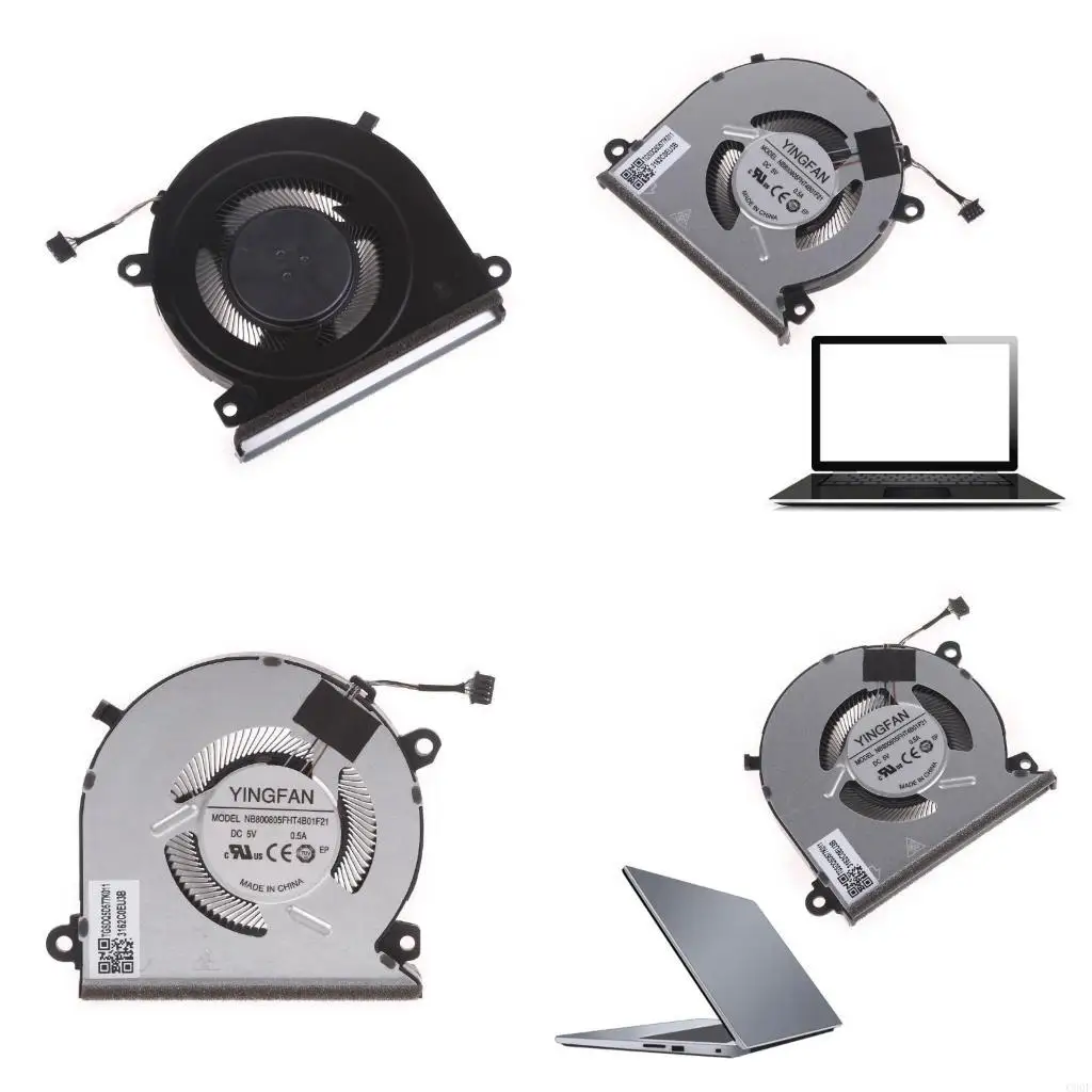

C90F CPU Cooling Fan Laptop Cooler Portable Heatsink Fan 5V 0.5A 4Pin Radiator